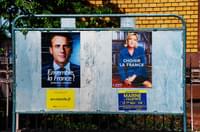 French Presidential Candidate Posters Gradient