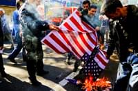 Iran Burning US flag edited