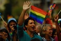 Justin Trudeau Gay Pride Gradient