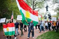 Kurdish and US flag edited