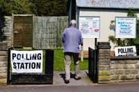 Polling Station Elderly Voter Edited