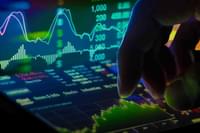 Stock Market Figures Electronic Gradient