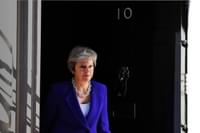 Theresa May Downing Street Exit Edited