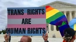 Transgender LGBT flag edited
