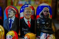 Trump Putin Lenin Dolls Gradient