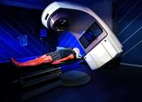 Cancer treatment radiotherapy blue