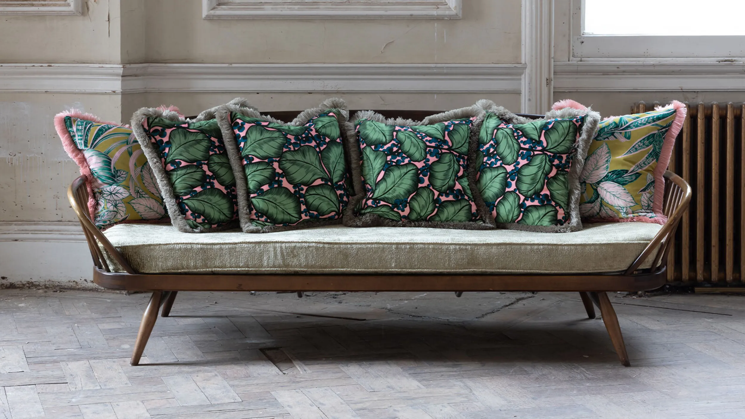 Ew by edinburgh weavers buy luxury cushions magali candy thin