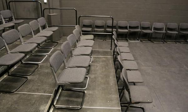 A closer look at the left side of Space 2 seats, showing 3 rows of chairs.