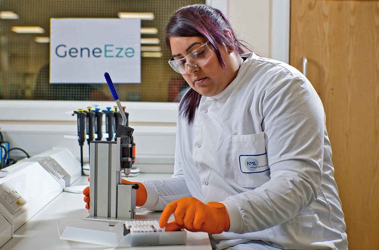 Day 1 Gene Eze team leader Ashu Bassan preparing tissue sampling units for DNA extraction 1