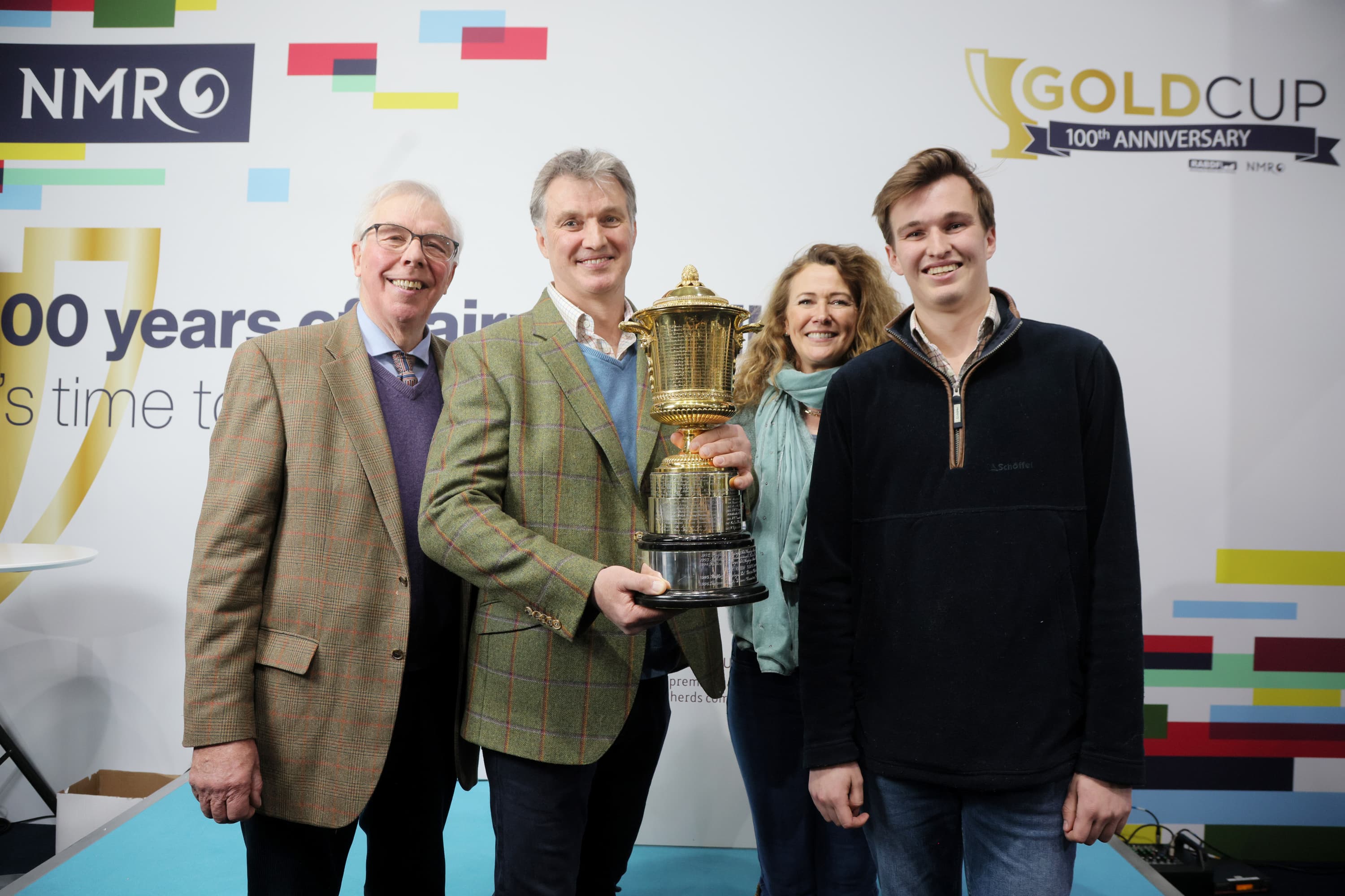 2020 NMR RABDF Gold Cup Winners - R Torrance & Son from Stapleford Abbotts, Essex. Pictured Robert, John, Lucy and Rory Torrance