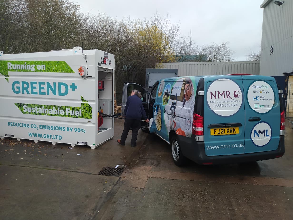 NM Rs van fleet moves to green diesal J reducing CO2 emissions by 901