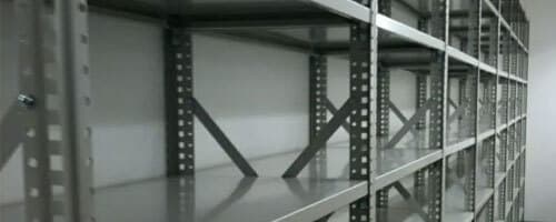 Clip-Style Shelving from Warehouse Systems