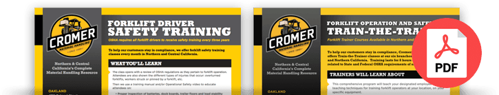 Forklift Training Service Flyers