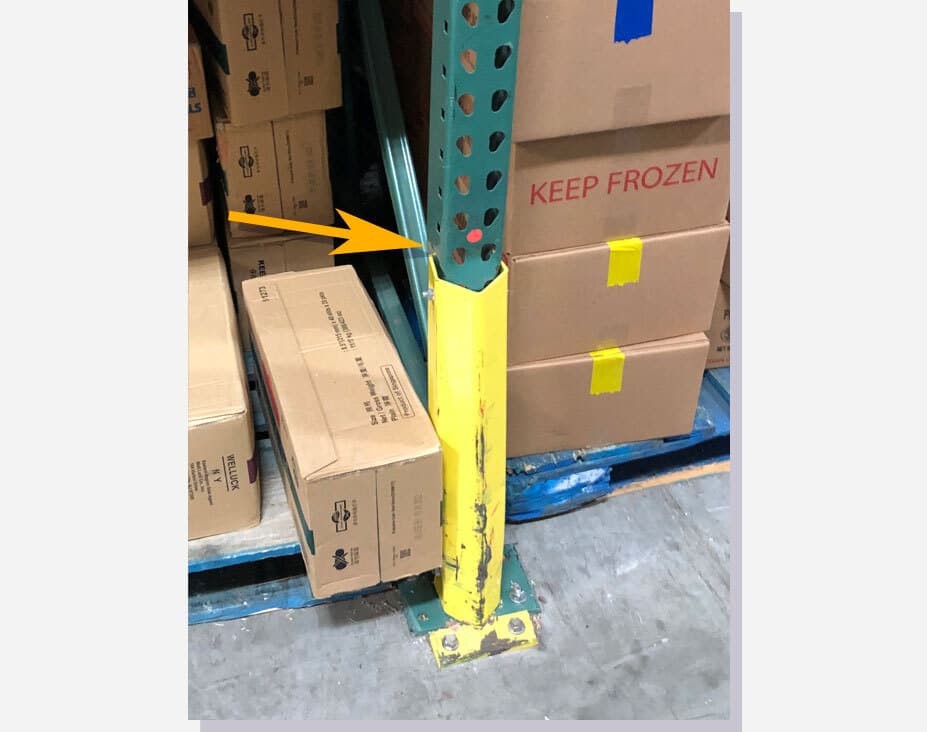 Damaged Rack Upright