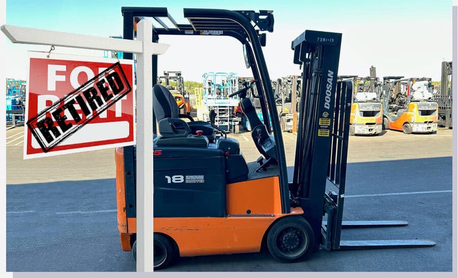 Retired Rental Forklifts Make Great Buys