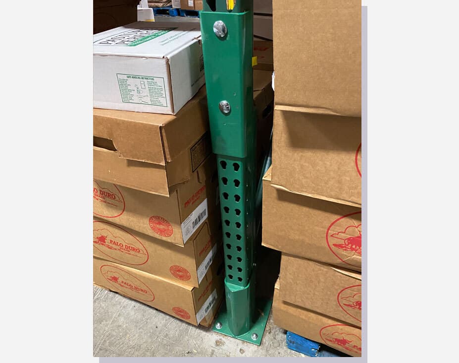 Repaired Rack Upright 1