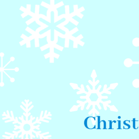 An image of snowflakes and "Christmas 2018".