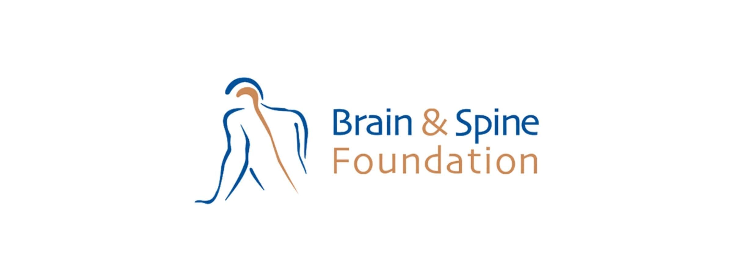 A logo for the brain & spine foundation.