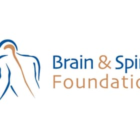 A logo for the brain & spine foundation.