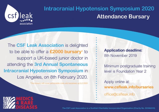A promo for the Intracranial Hypotension Symposium 2020.