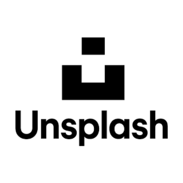 The logo for Unsplash.