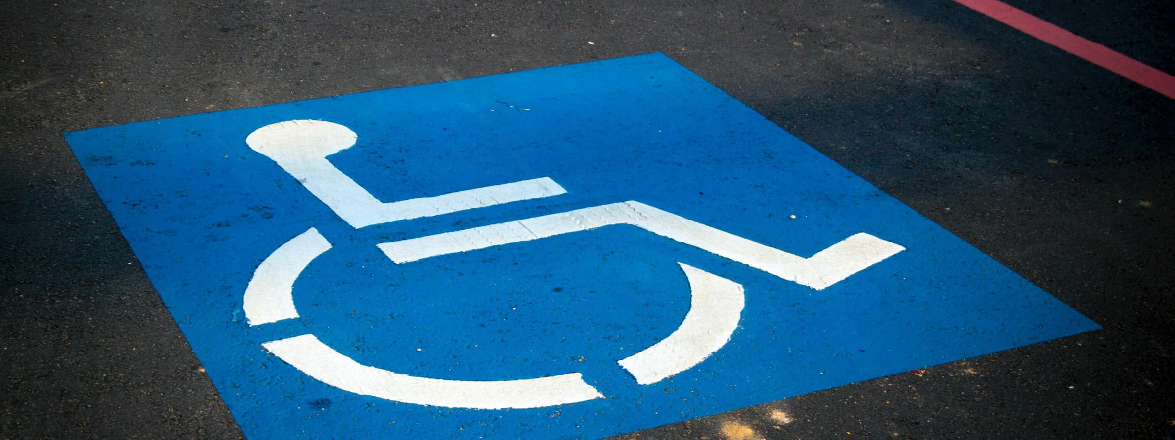Handicap parking spot.