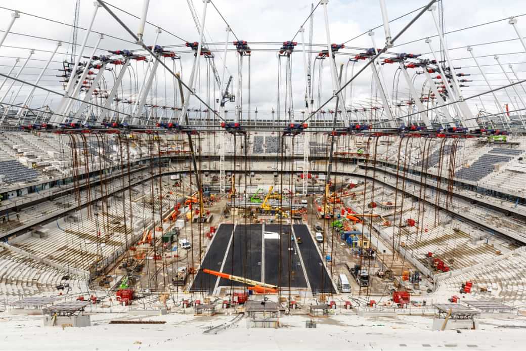 Tottenham Hotspur Stadium Construction