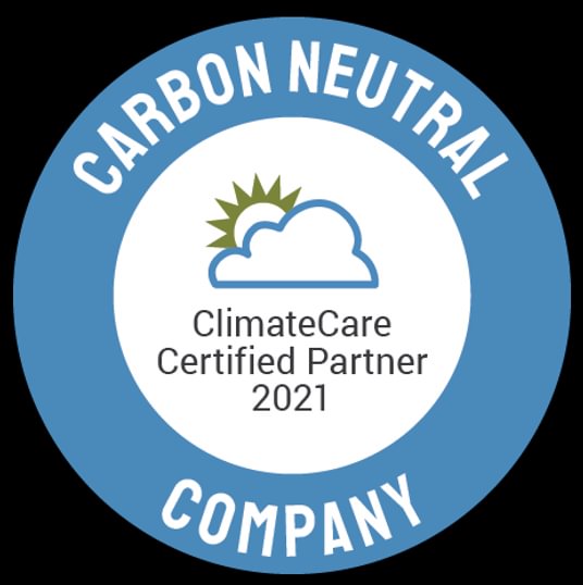 Climate Care Carbon Neutral Company Badge colour