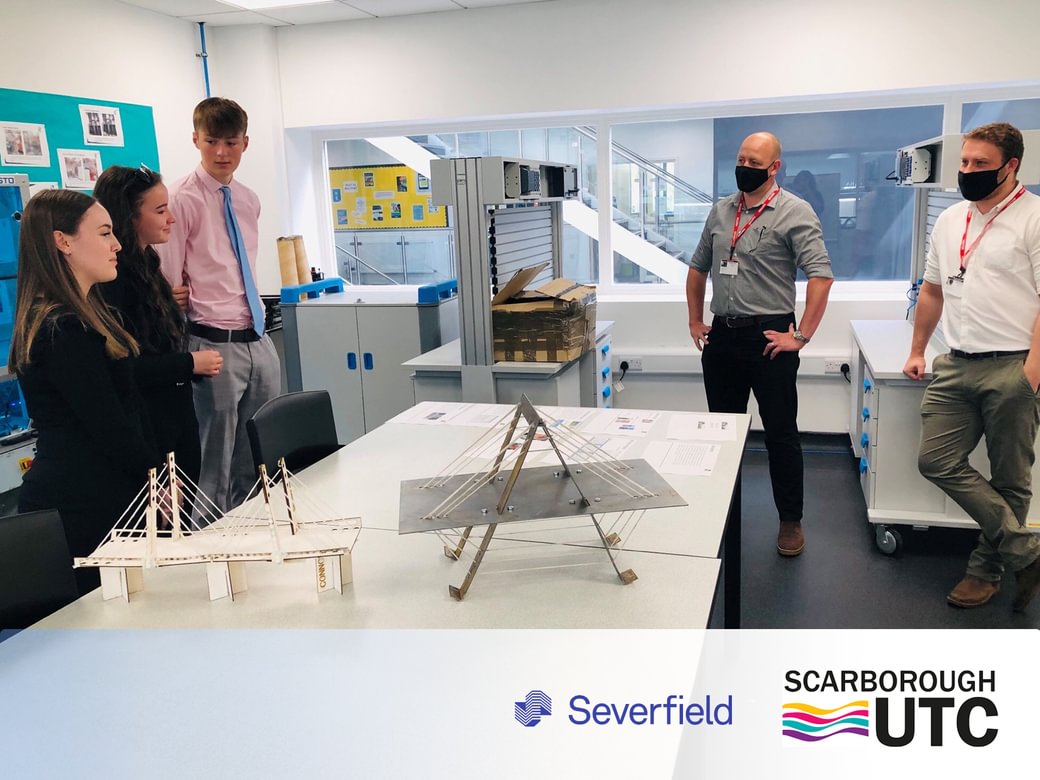 Severfield working with Scarborough UTC 4