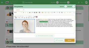Quiply Mitarbeiter-App Artikel schreiben zu Mitarbeiterbindung