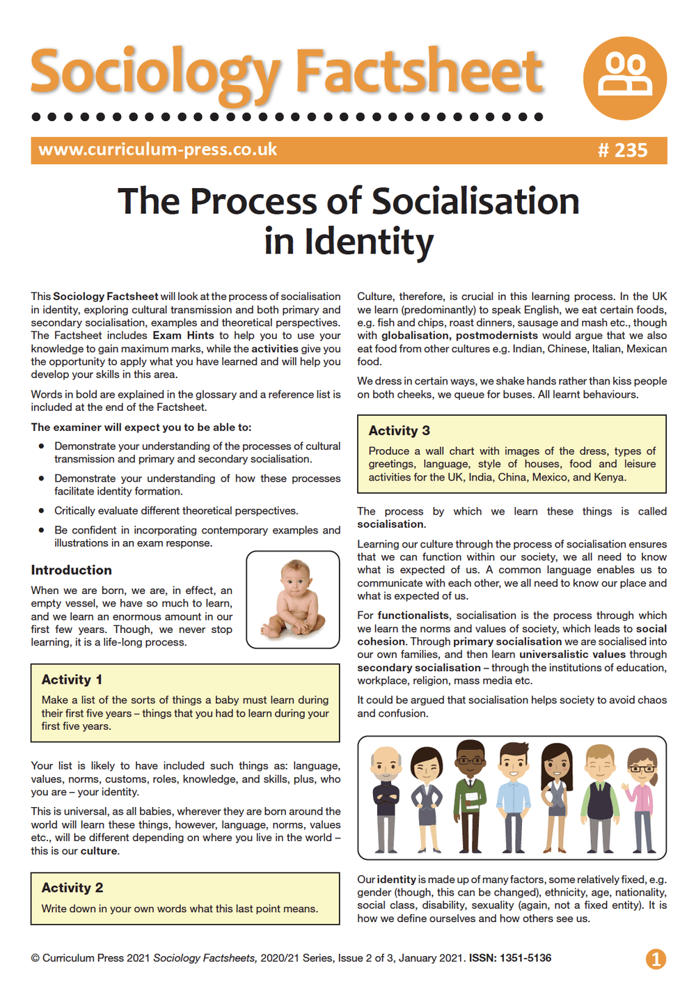 socialisation and identity of learners