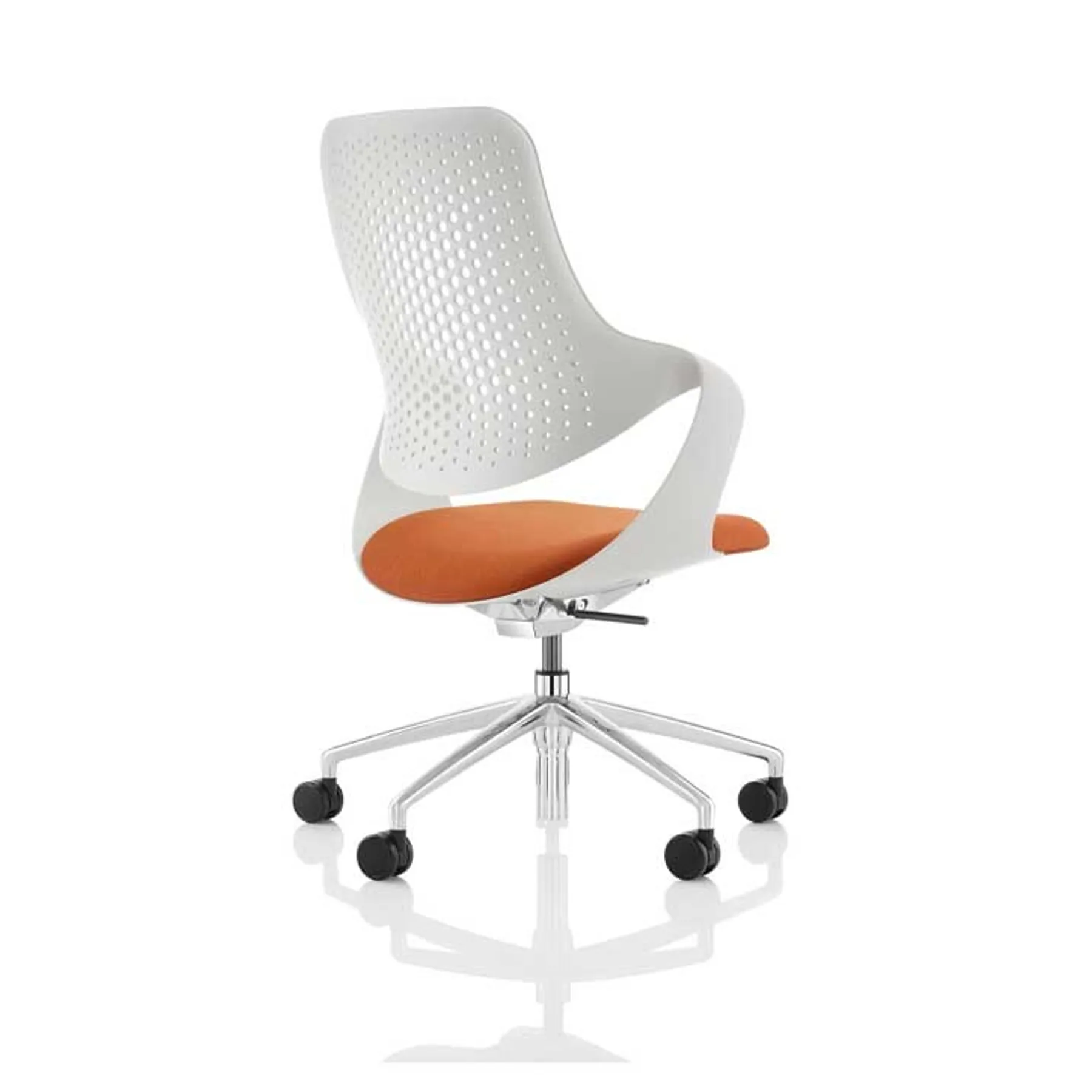 LOF Direct Boss Design Coza Chair White and orange