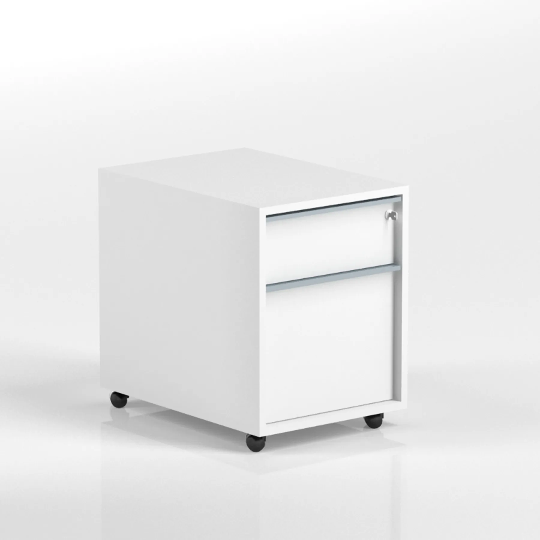 LOF Direct Nova 2 drawer white pedestal DNF626