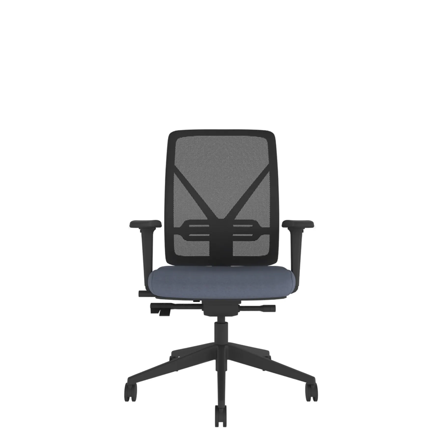 LOF MDK YE202 MESH Chair with 2 D Arms Front