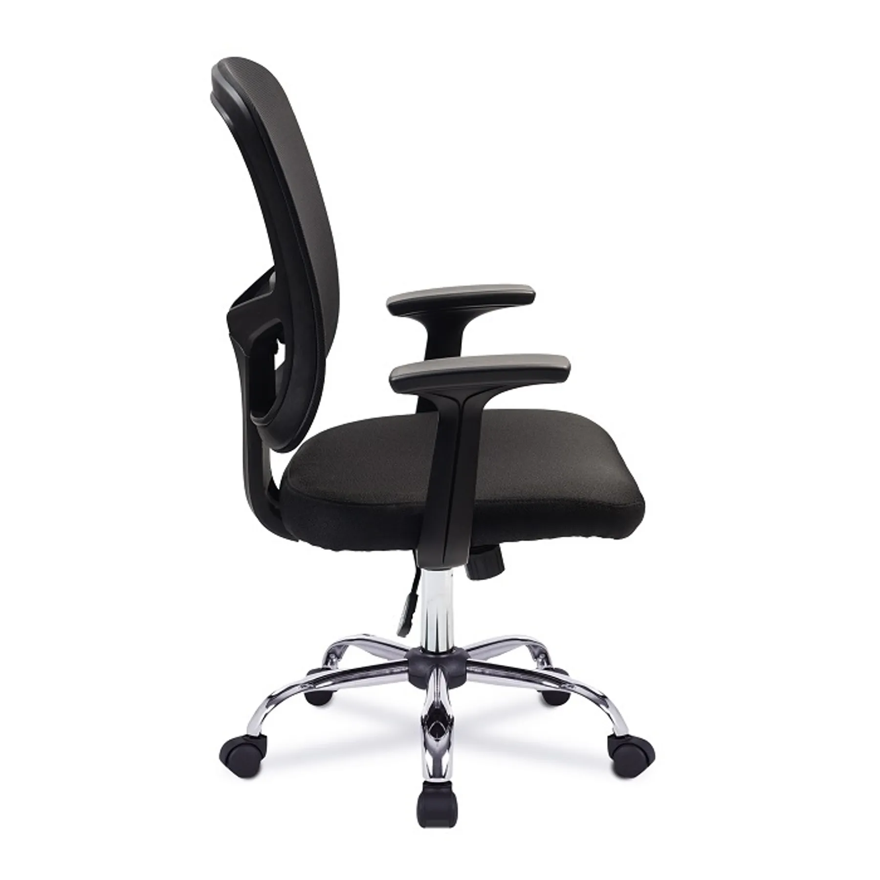 LOF Direct Crusader Mesh Back Office Chair Nautilus BCM S550 BK Side