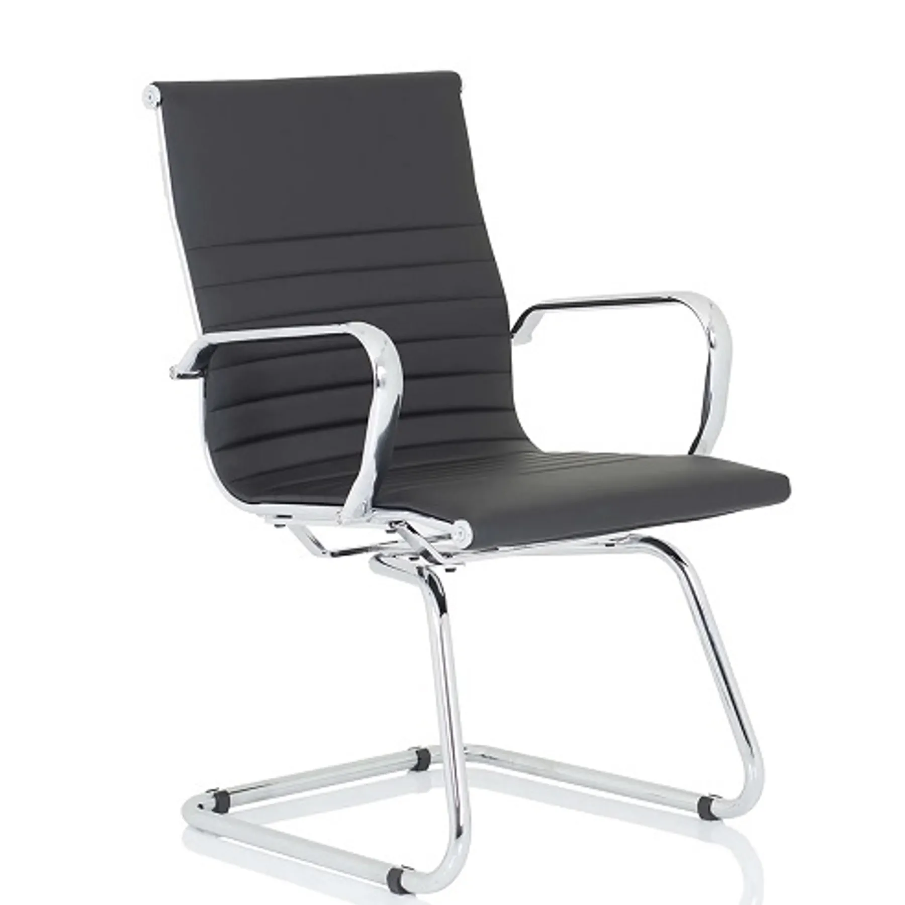LOF Direct Dynamic Nola Black Leather Meeting Chairs