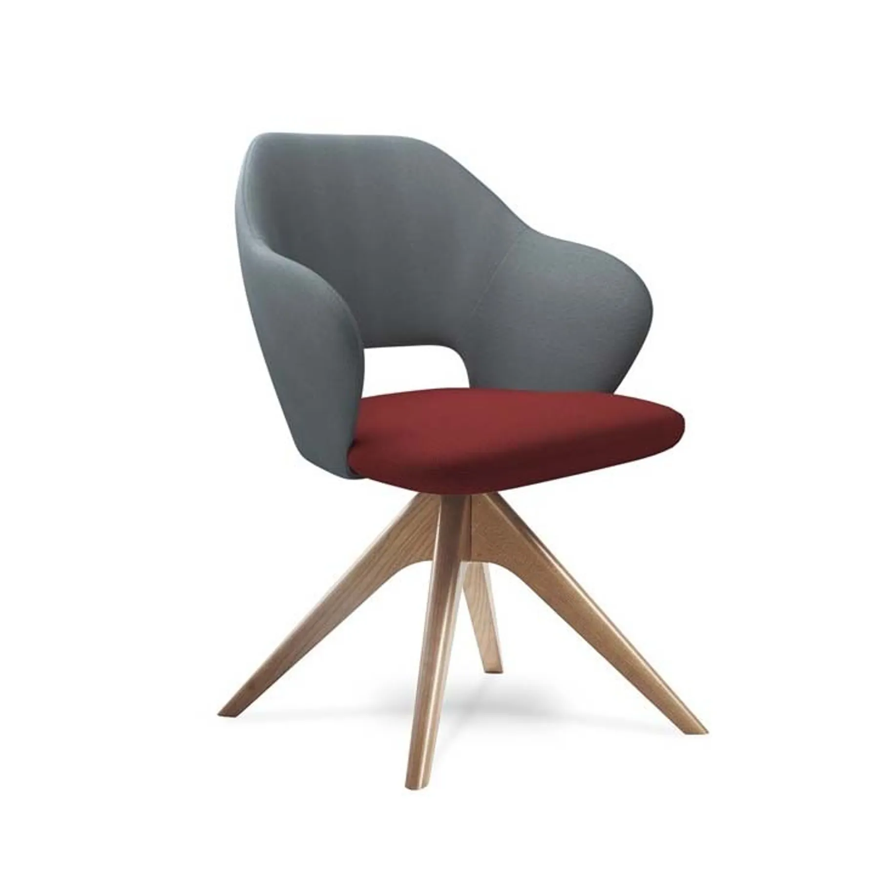 Lof direct Dams Jude chair wooden legs Stock Grey and RED