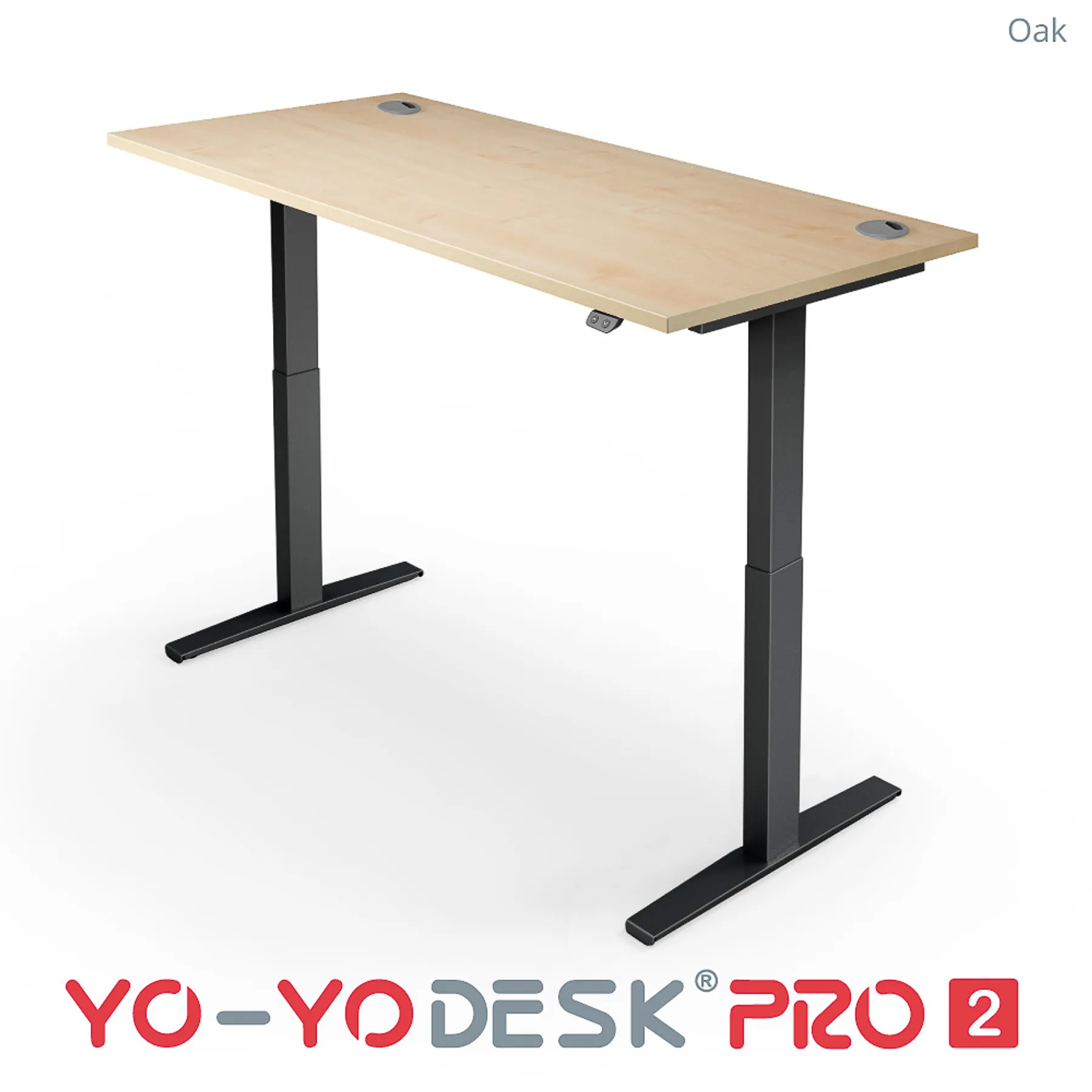 Lof direct yoyo desk pro 2 Black Frame Oak top