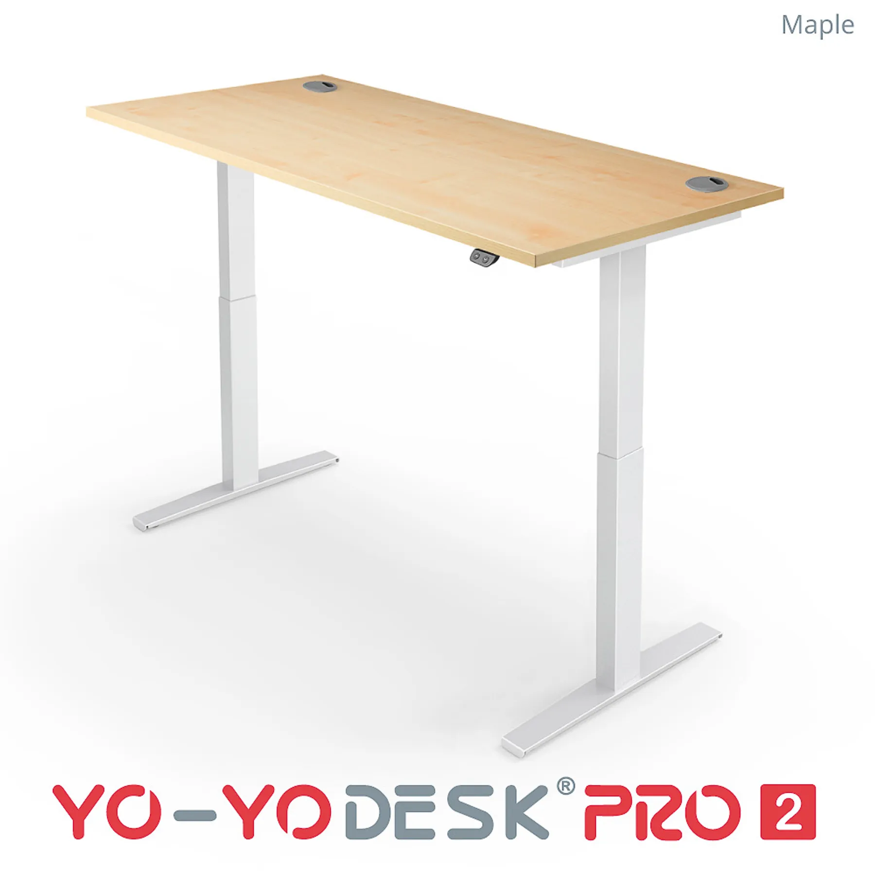 Lof direct yoyo desk pro 2 White Frame Maple top