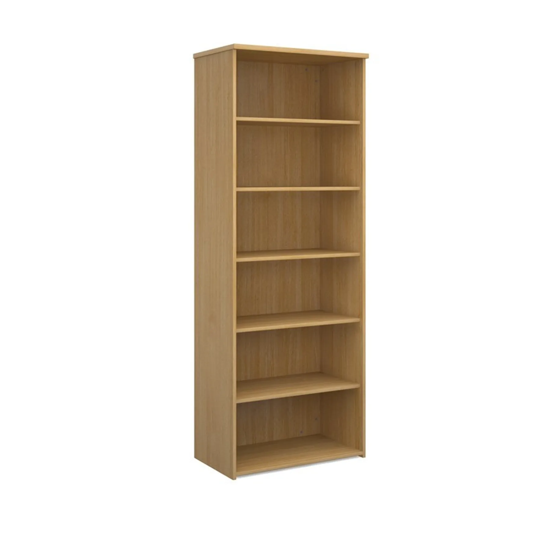 LOF 5 shelf bookcase oak
