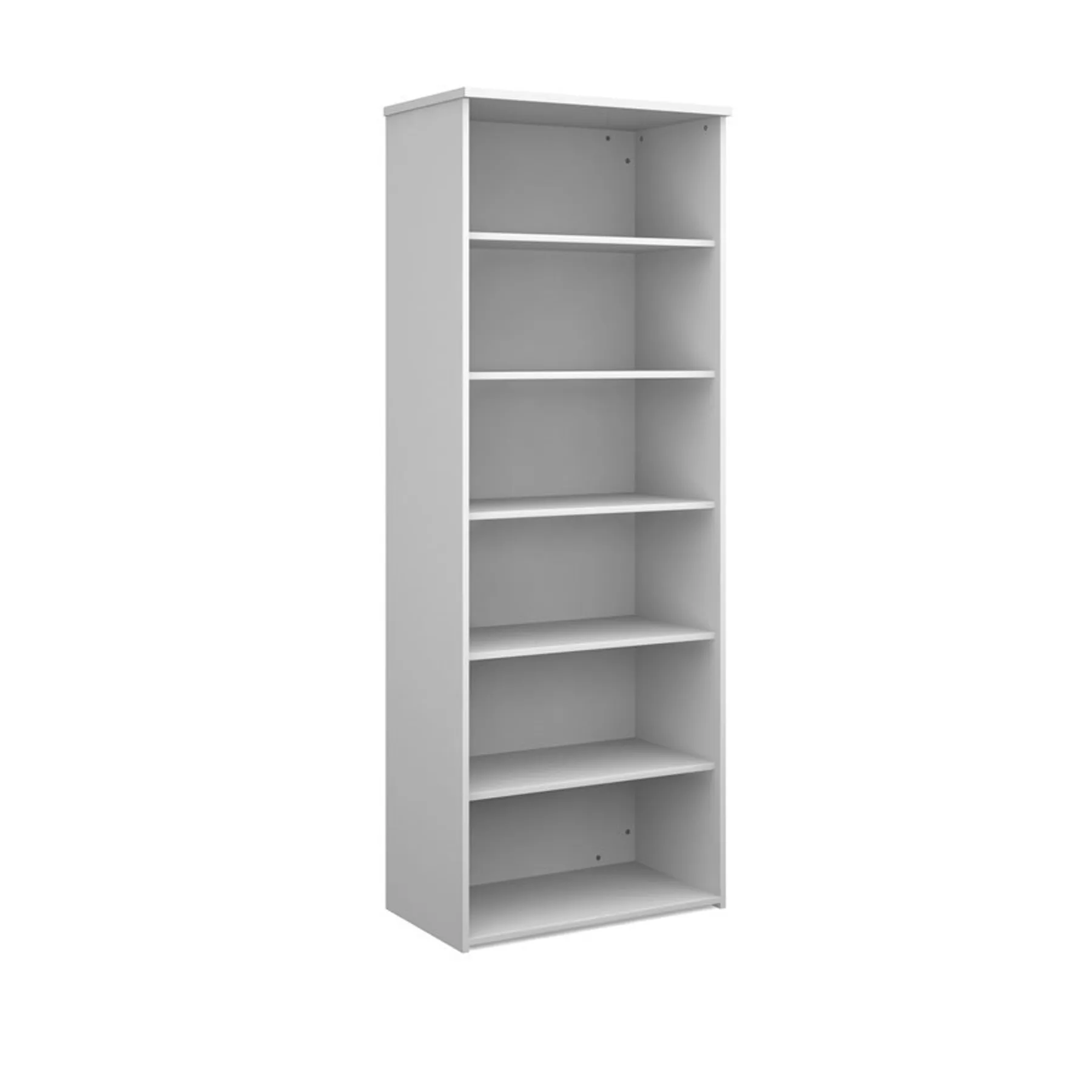 LOF 5 shelf bookcase white