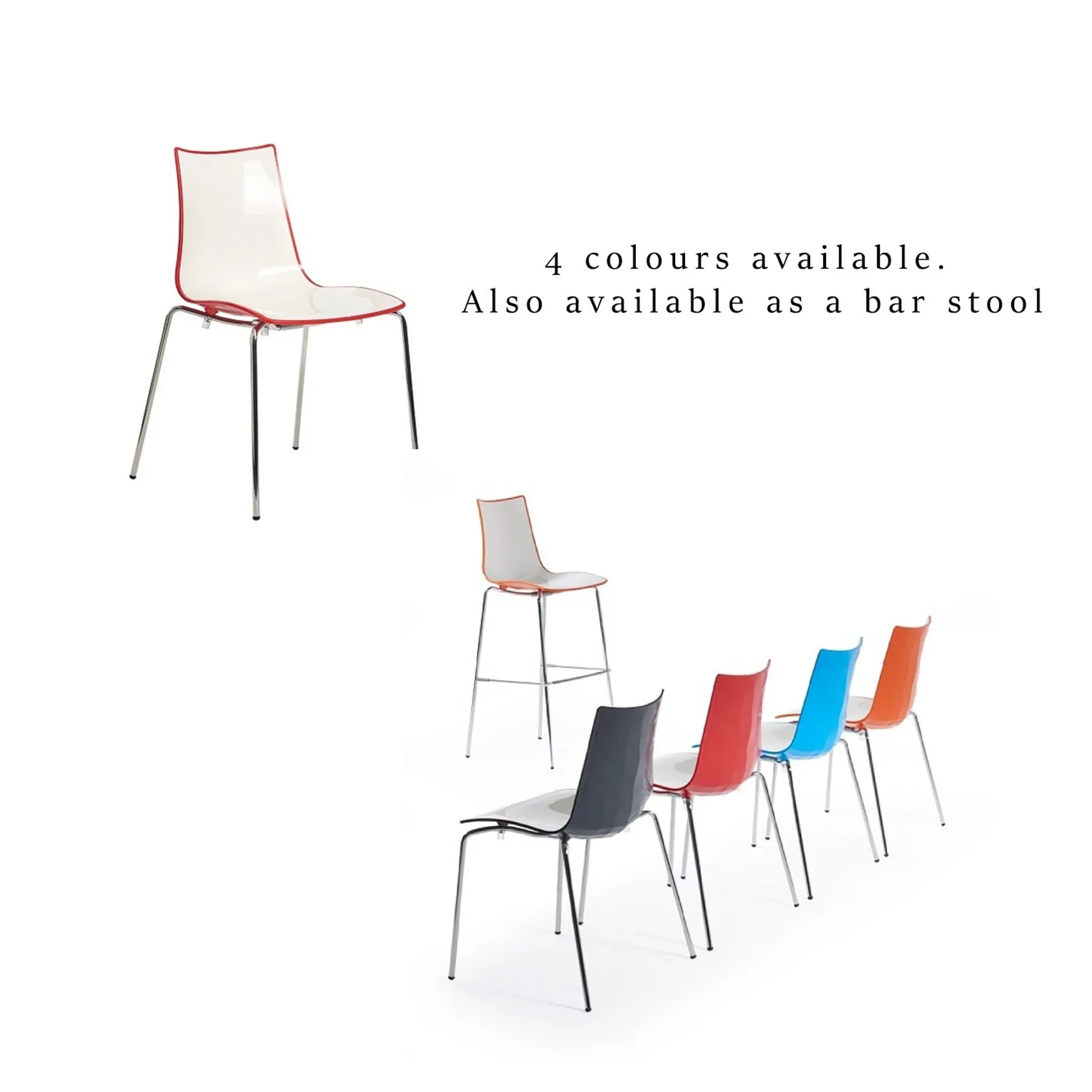 LOF Dams Gecko chair colour options