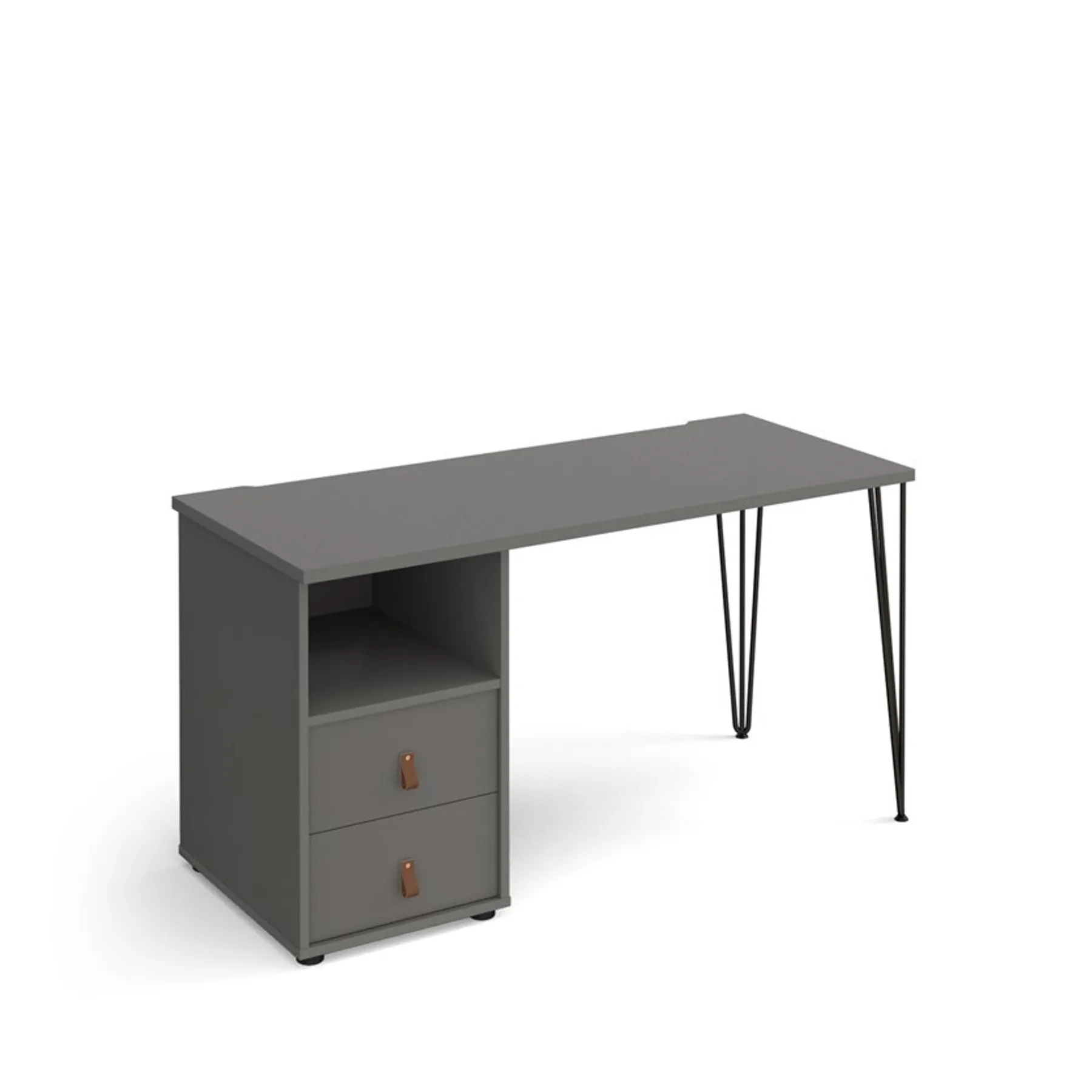 LOF Direct Dams Tikal Hairpin Home Office Desk with drawers Grey TK614 P D