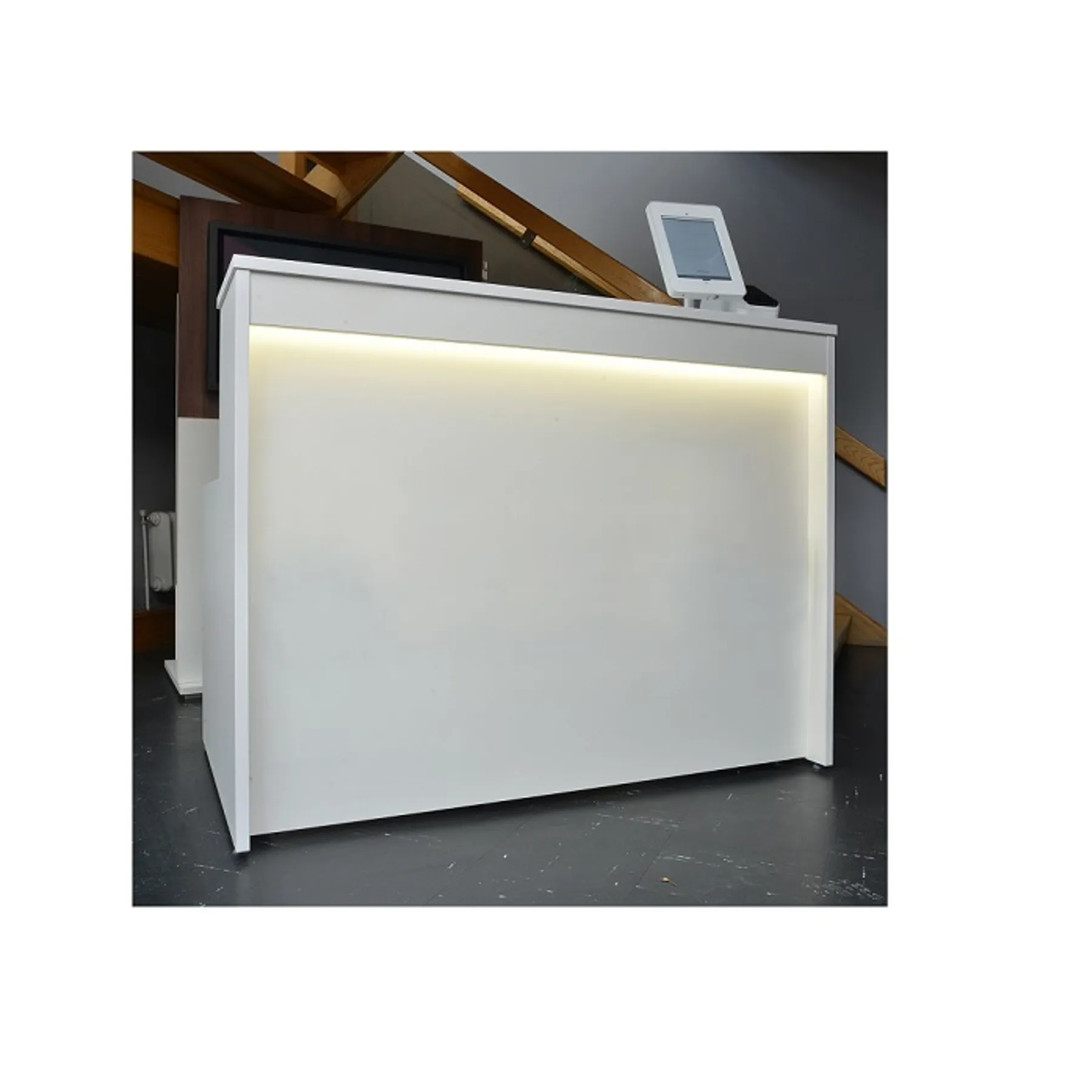 LOF Direct Dams Welcome Reception Desk White WRD14 WRD16 front