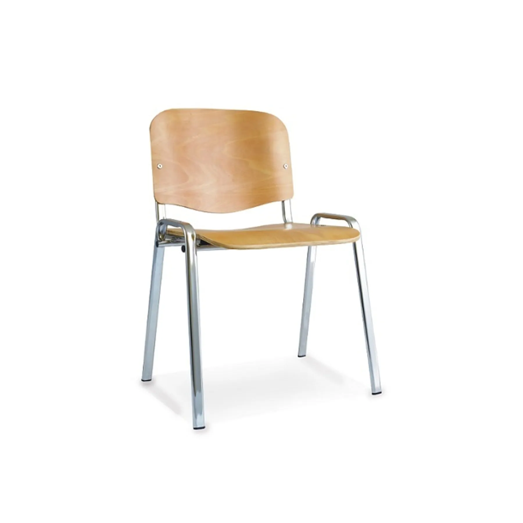 LOF_Direct_Dynamic_ISO_Chairs_Wooden_Chrome_Frame_BR000066
