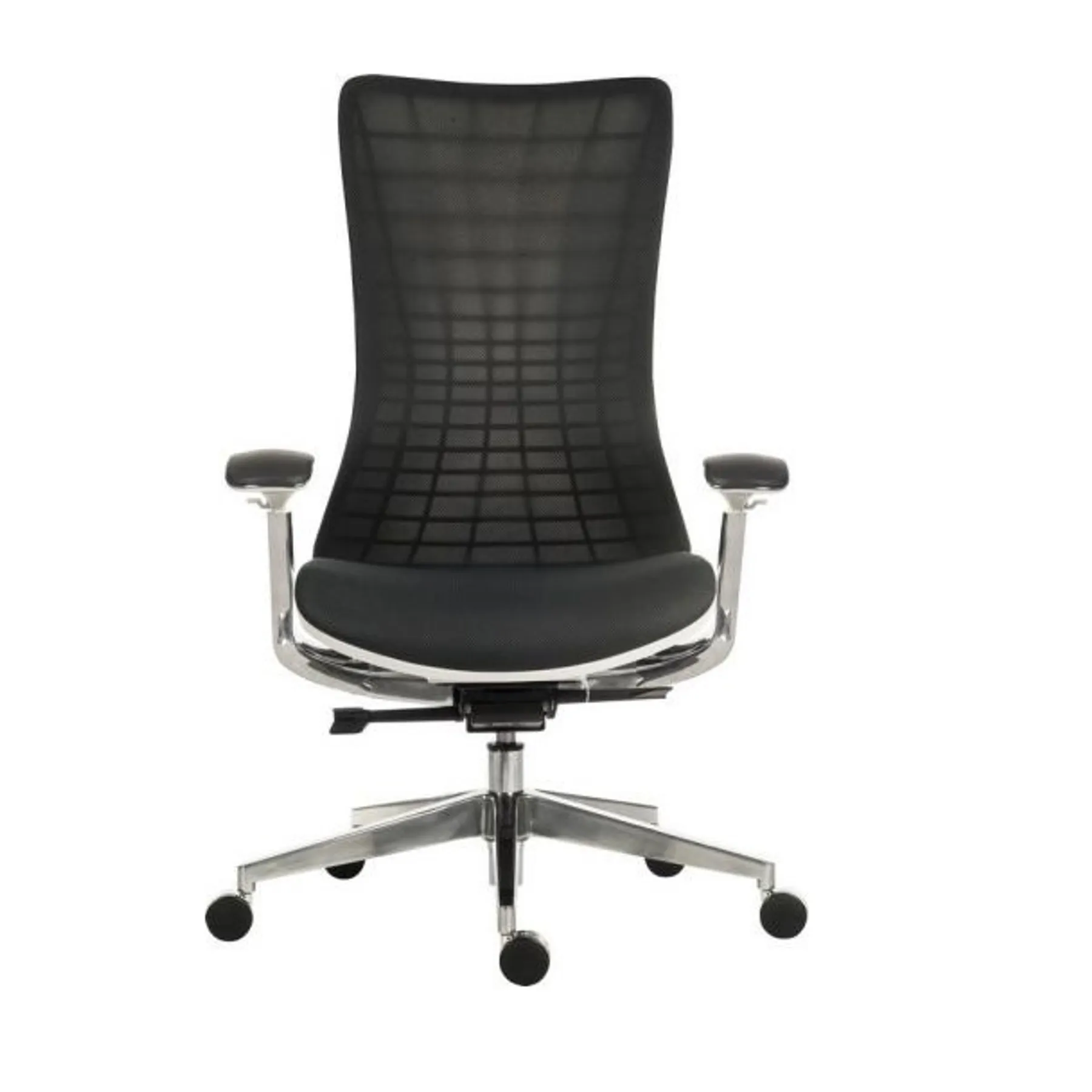 LOF Direct Teknik Quantum Mesh Back White Frame Chair 6966 WHI