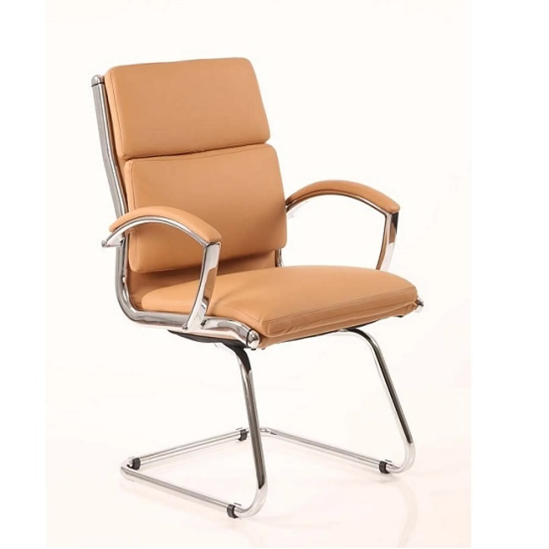 Lof Direct Dynamic Classic Tan Leather Meeting Chair 2