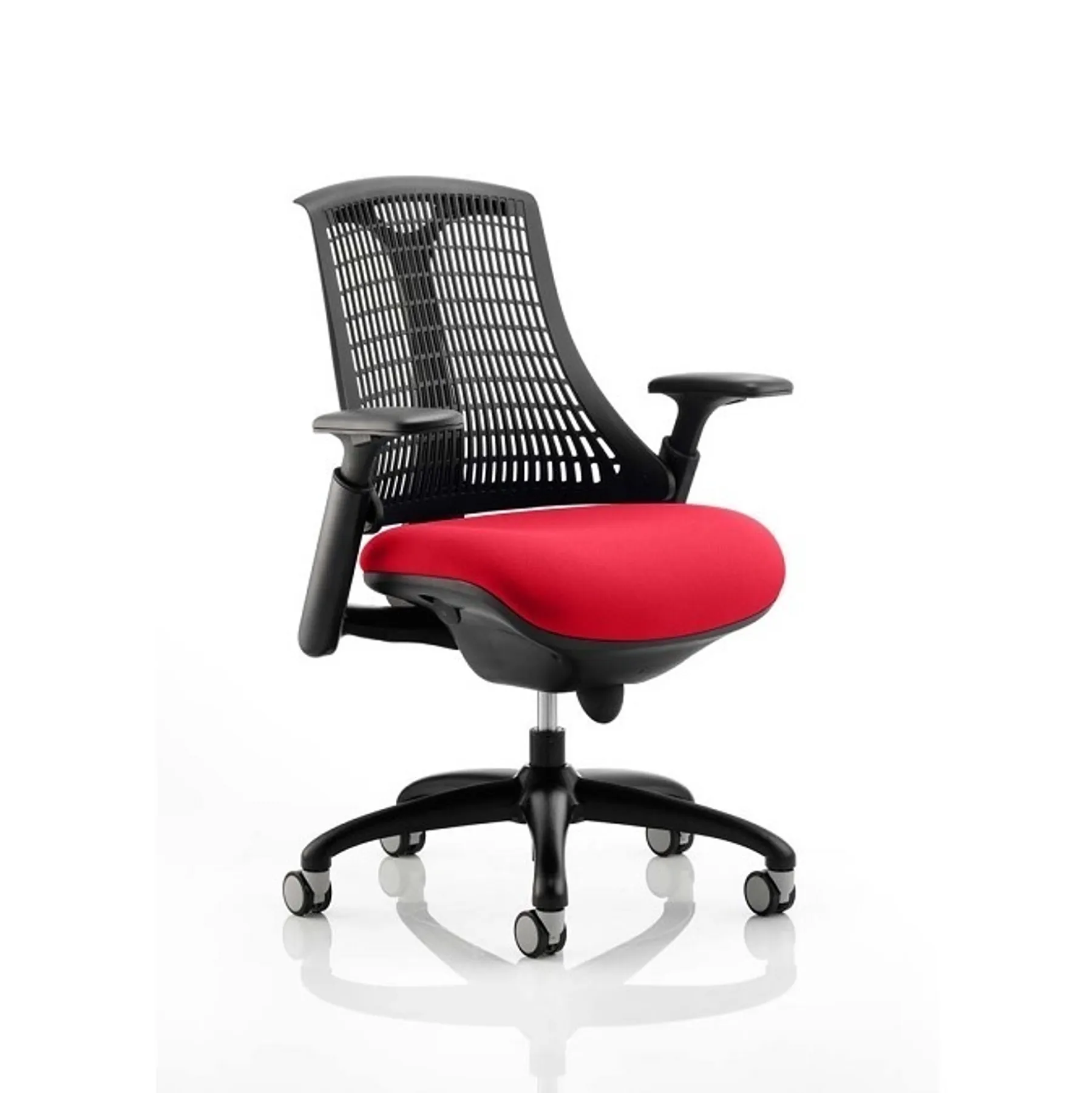 Lof Direct Dynamic Flex black frame chair red seat KC0108 REDONE
