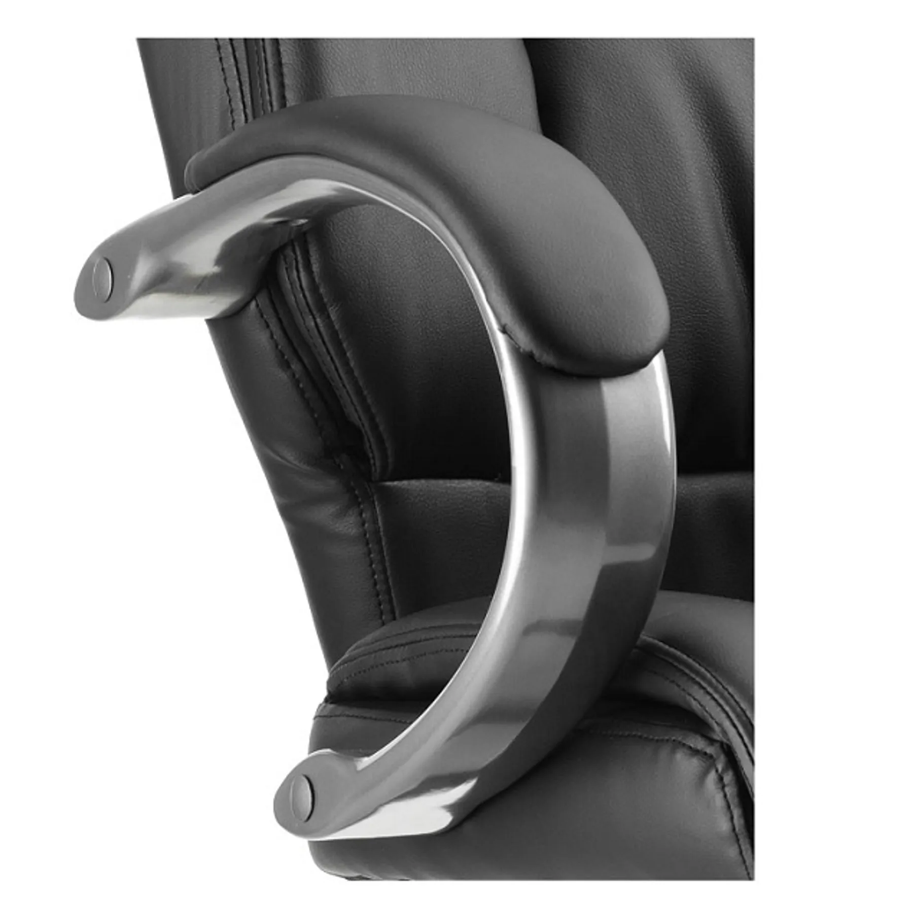 Lof Direct Dynamic Galloway Black Leather Meeting Chair arm