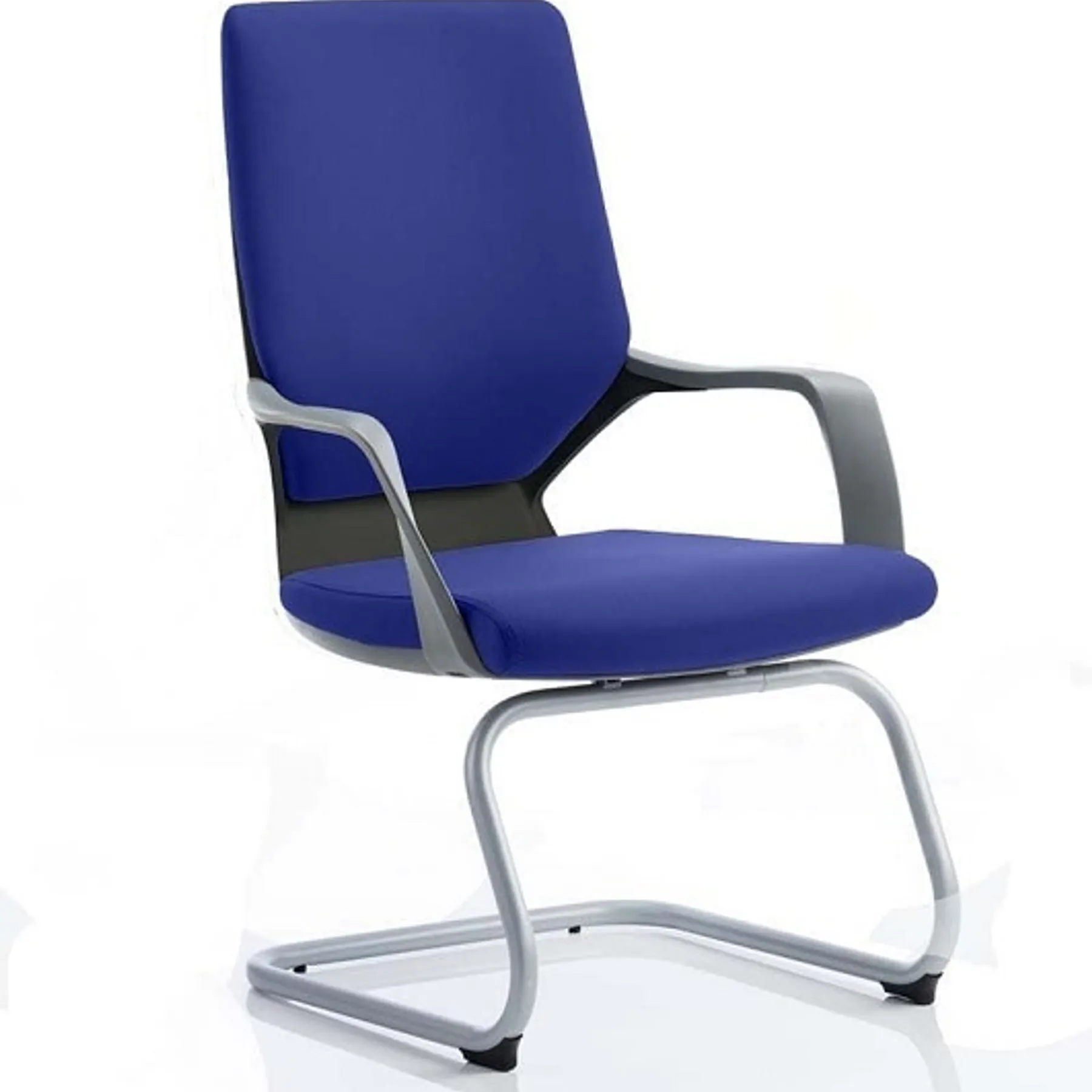 Lof Direct Dynamic Xenon bespoke Meeting Chair stevia blue fabric black frame
